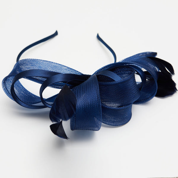 Jon Richard Navy Medium Fascinator Headband