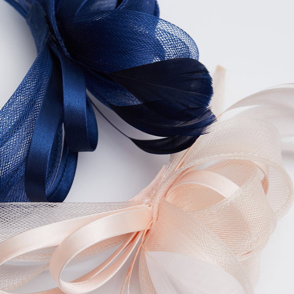 Jon Richard Navy Medium Fascinator Headband