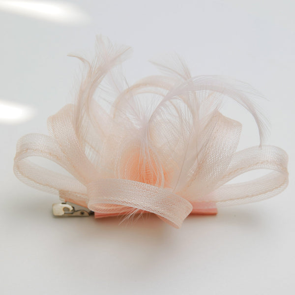 Jon Richard Nude Small Fascinator Clip