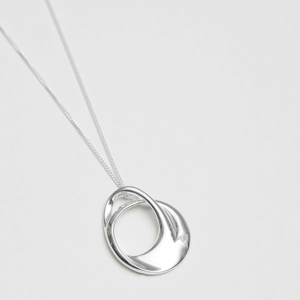 Simply Silver Sterling Silver 925 Organic Twisted Pendant Necklace