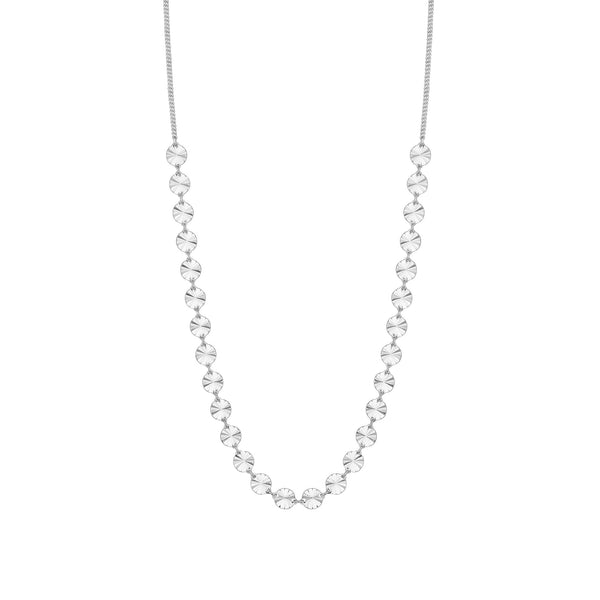 Simply Silver Sterling Silver 925 Diamond Cut Chain Necklace
