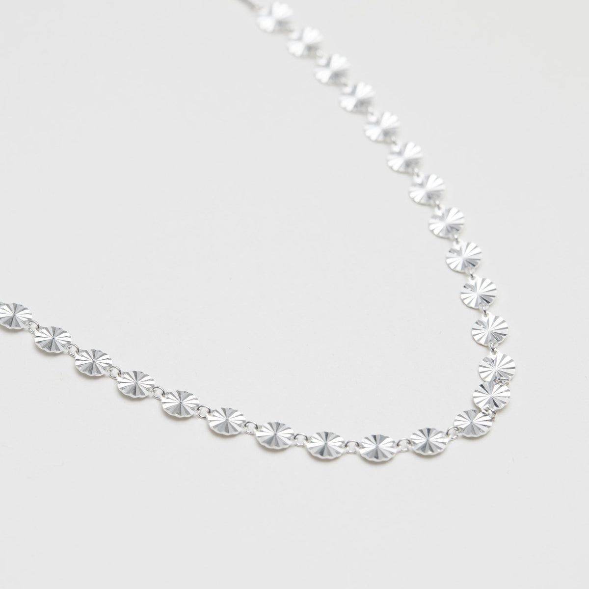 Simply Silver Sterling Silver 925 Diamond Cut Chain Necklace