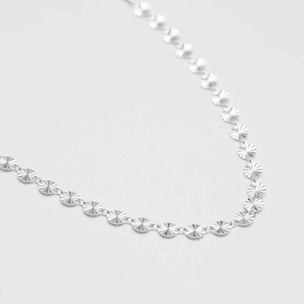 Simply Silver Sterling Silver 925 Diamond Cut Chain Necklace