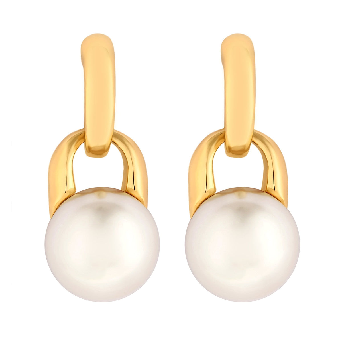 Jon Richard Gold Plated And Pearl Mini Drop Earrings