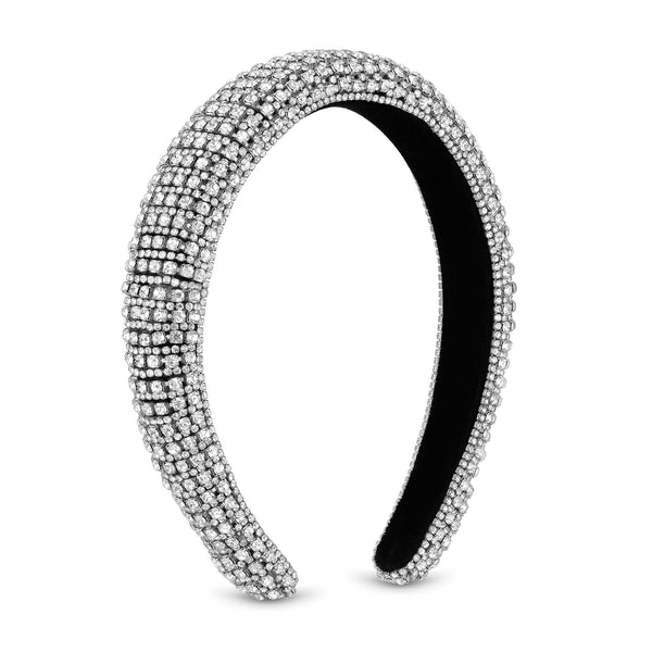 Jon Richard Silver Plated Statement Crystal Headband