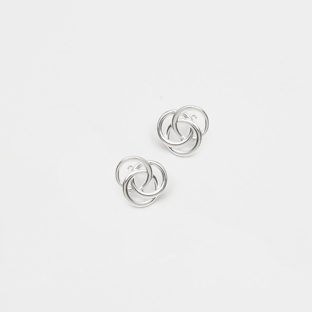 Simply Silver Sterling Silver 925 Knot Stud Earrings