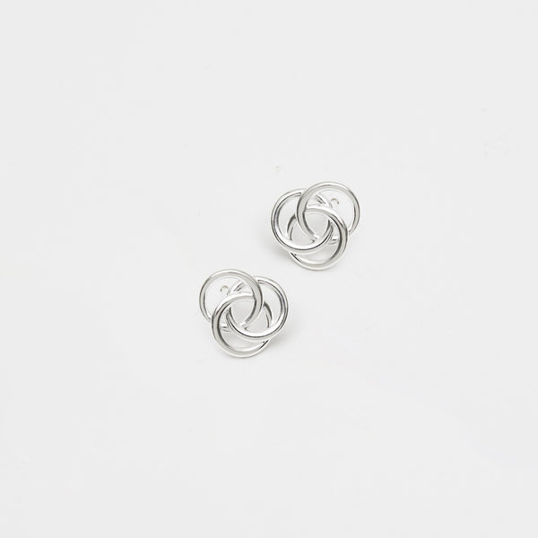 Simply Silver Sterling Silver 925 Knot Stud Earrings