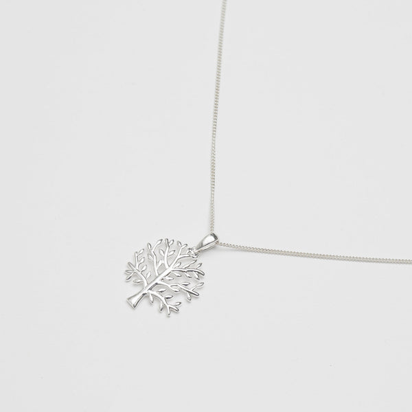 Simply Silver Sterling Silver 925 Tree of Love Pendant Necklace