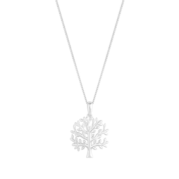 Simply Silver Sterling Silver 925 Tree of Love Pendant Necklace
