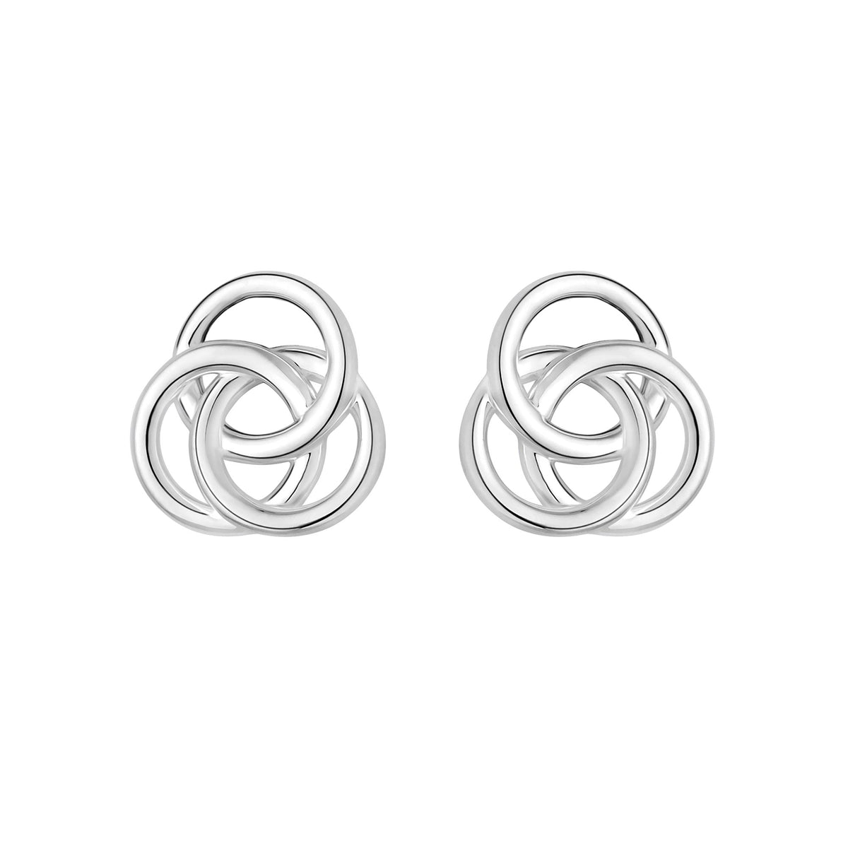 Simply Silver Sterling Silver 925 Knot Stud Earrings