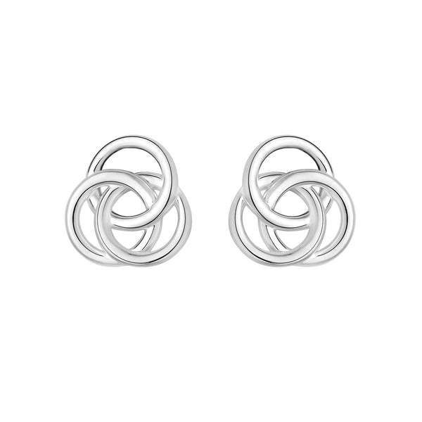 Simply Silver Sterling Silver 925 Knot Stud Earrings