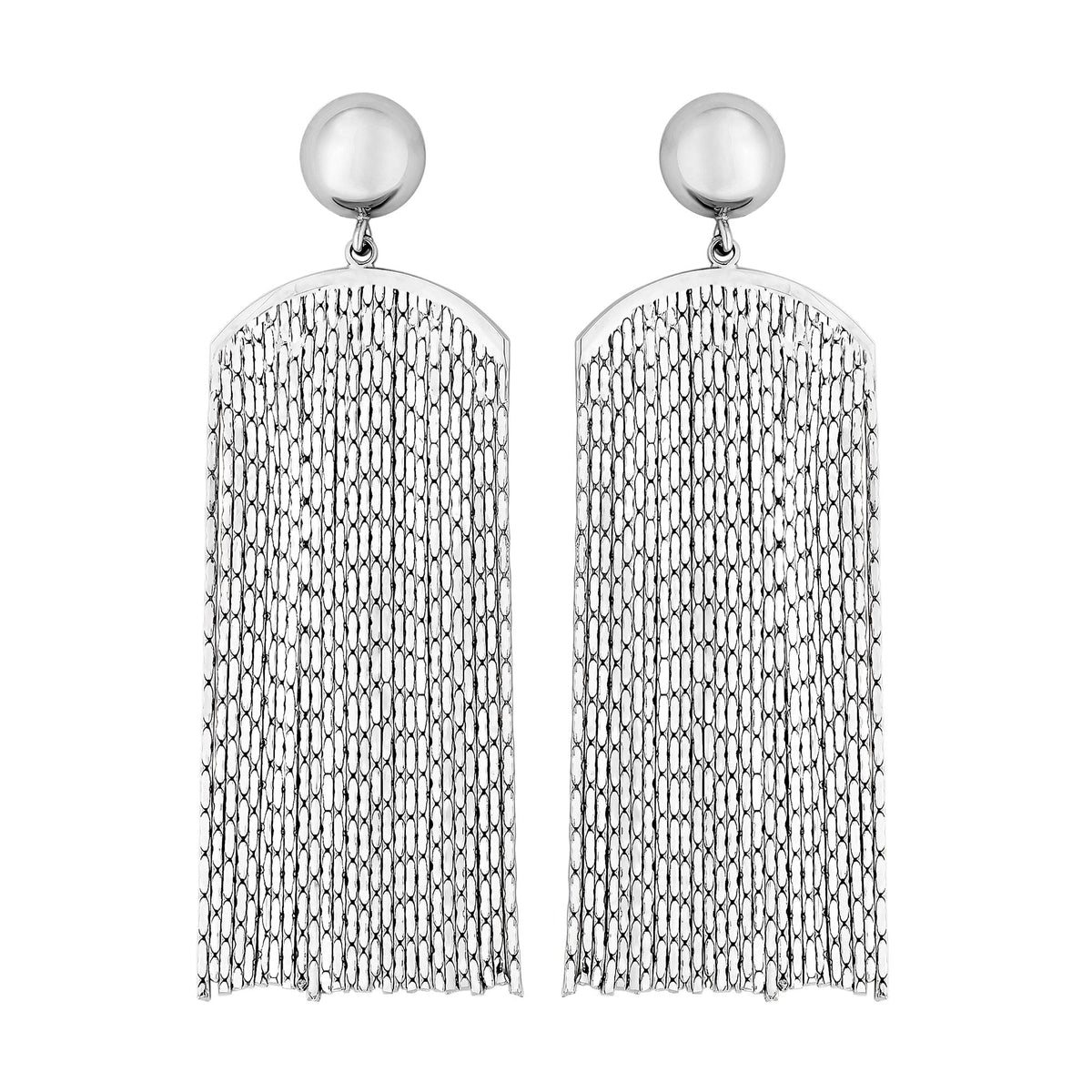 Jon Richard Silver Plated Chain Chandalier Earrings