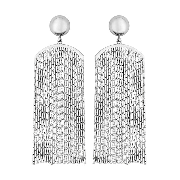 Jon Richard Silver Plated Chain Chandalier Earrings