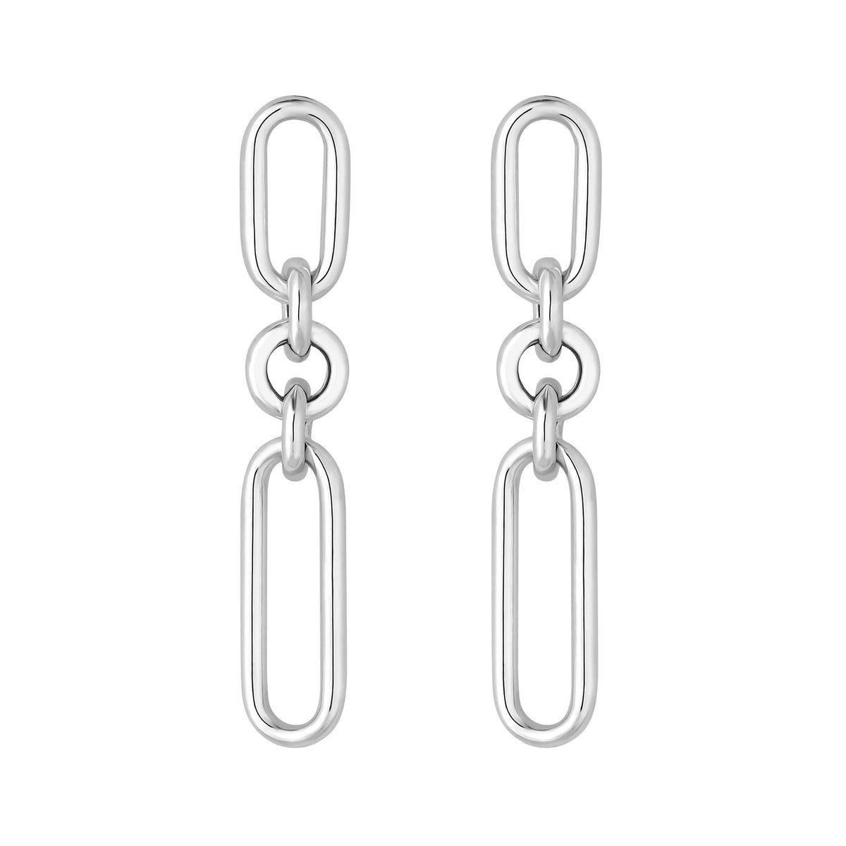 Simply Silver Sterling Silver 925 Link Chain Earrings