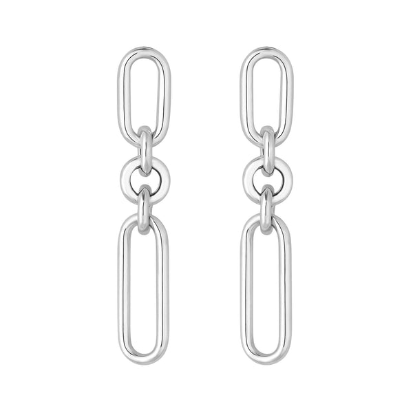 Simply Silver Sterling Silver 925 Link Chain Earrings