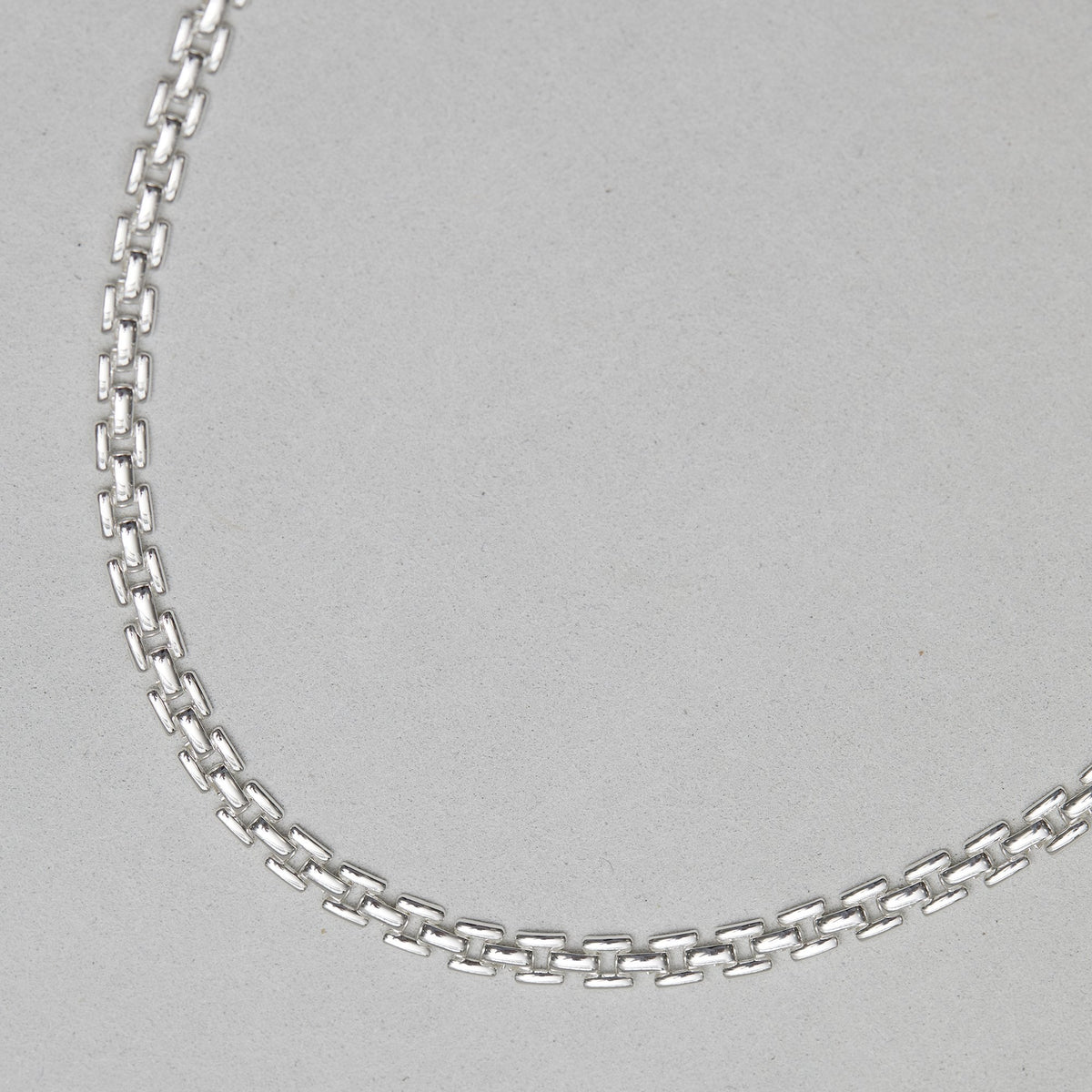 Inicio Silver Plated Recycled Gate Chain Necklace - Gift Pouch