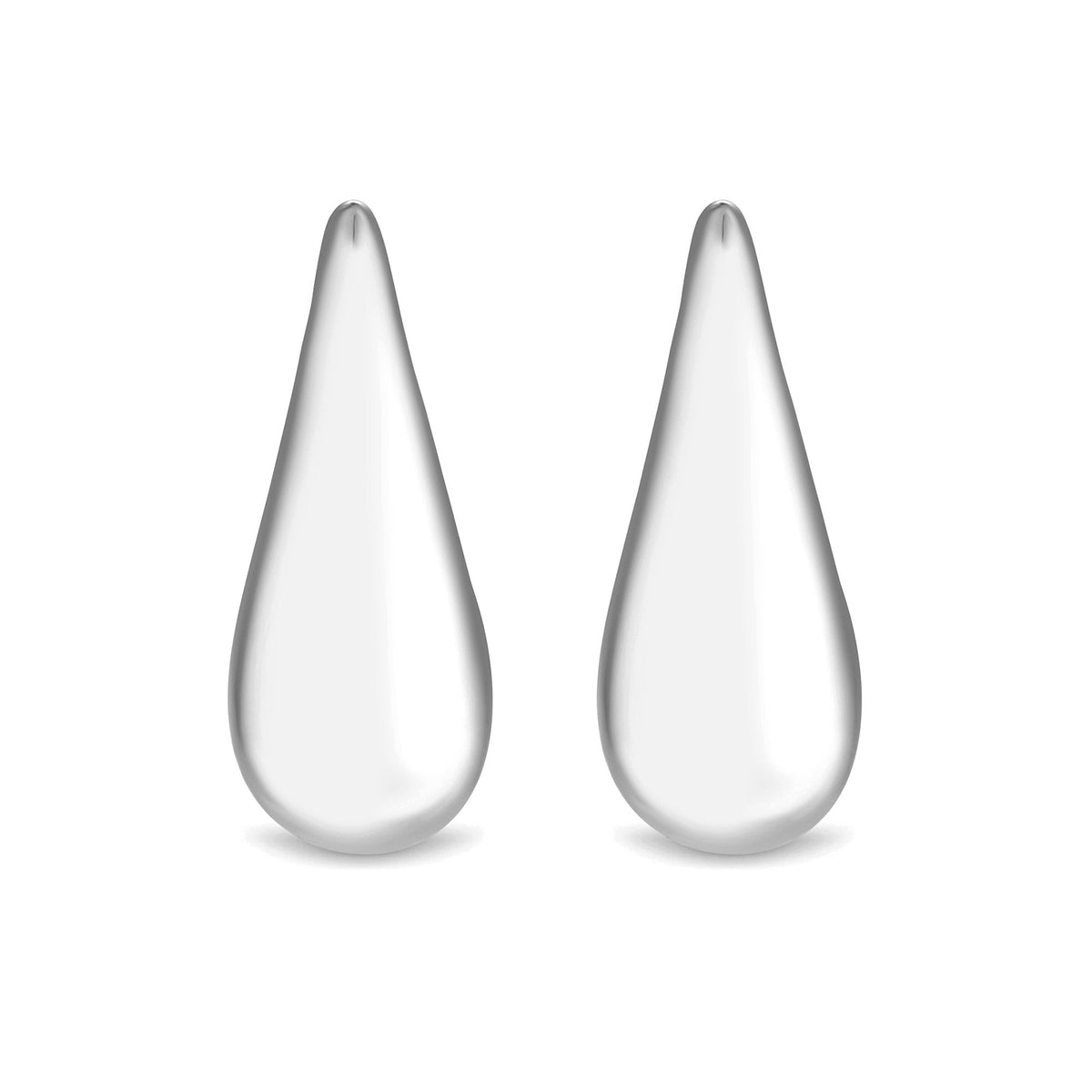 Inicio Recycled Sterling Silver Plated Teardrop Earrings - Gift Pouch