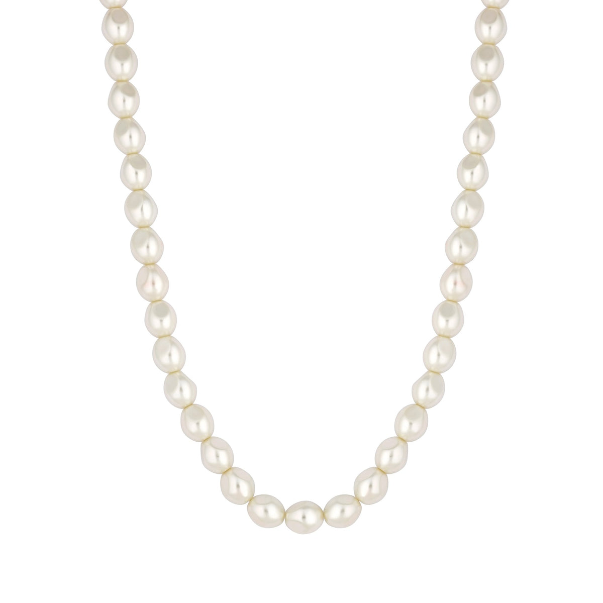 Jon Richard Cream Pearlised Baroque 16" Necklace