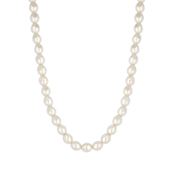 Jon Richard Cream Pearlised Baroque 16" Necklace