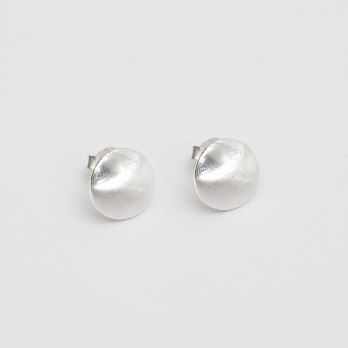 Simply Silver Sterling Silver 925 Brushed Stud Earrings