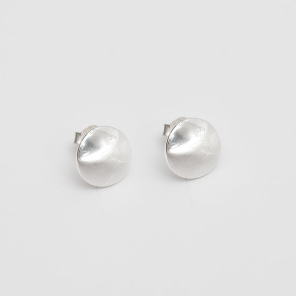 Simply Silver Sterling Silver 925 Brushed Stud Earrings