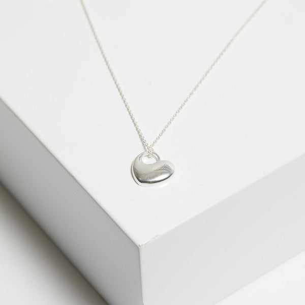 Simply Silver Sterling Silver 925 Polished Heart Pendant Necklace
