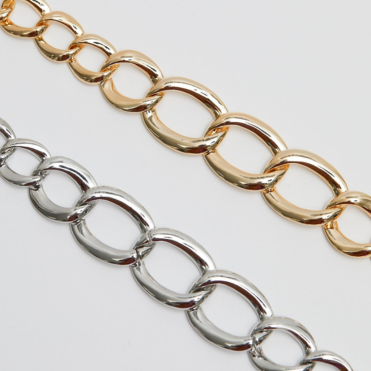 Jon Richard Rhodium Plated Chain Bracelet