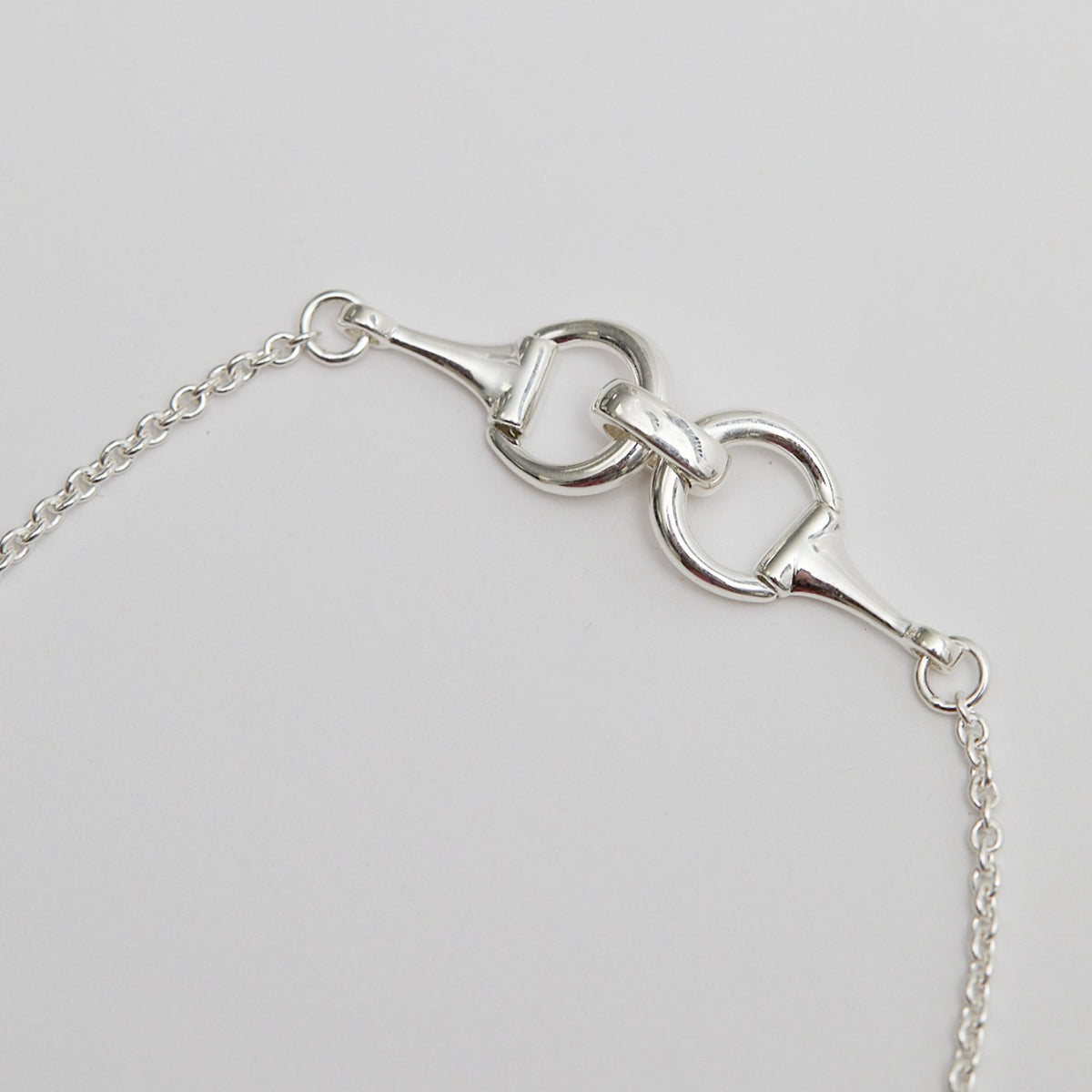 Simply Silver Sterling Silver 925 Cubic Zirconia Snaffle Bracelet