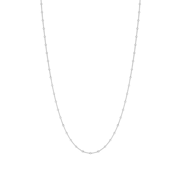 Simply Silver Sterling Silver 925 Fine Station Necklace