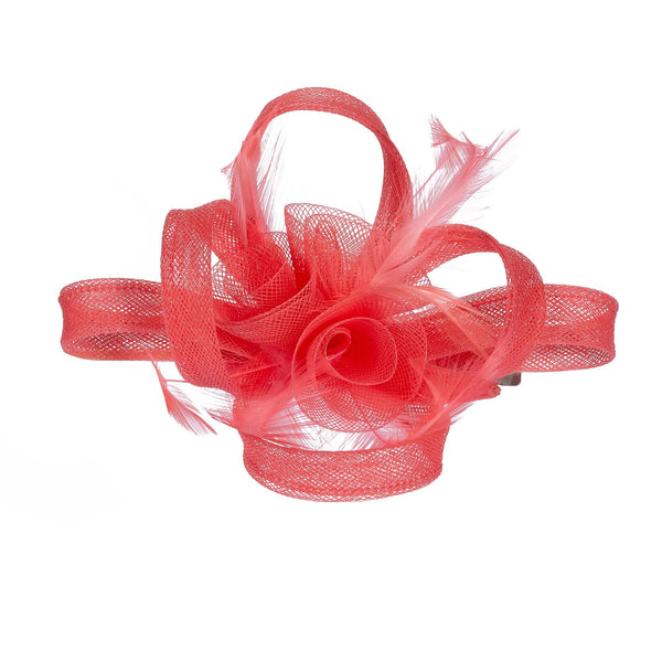 Jon Richard Coral Small Fascinator Clip