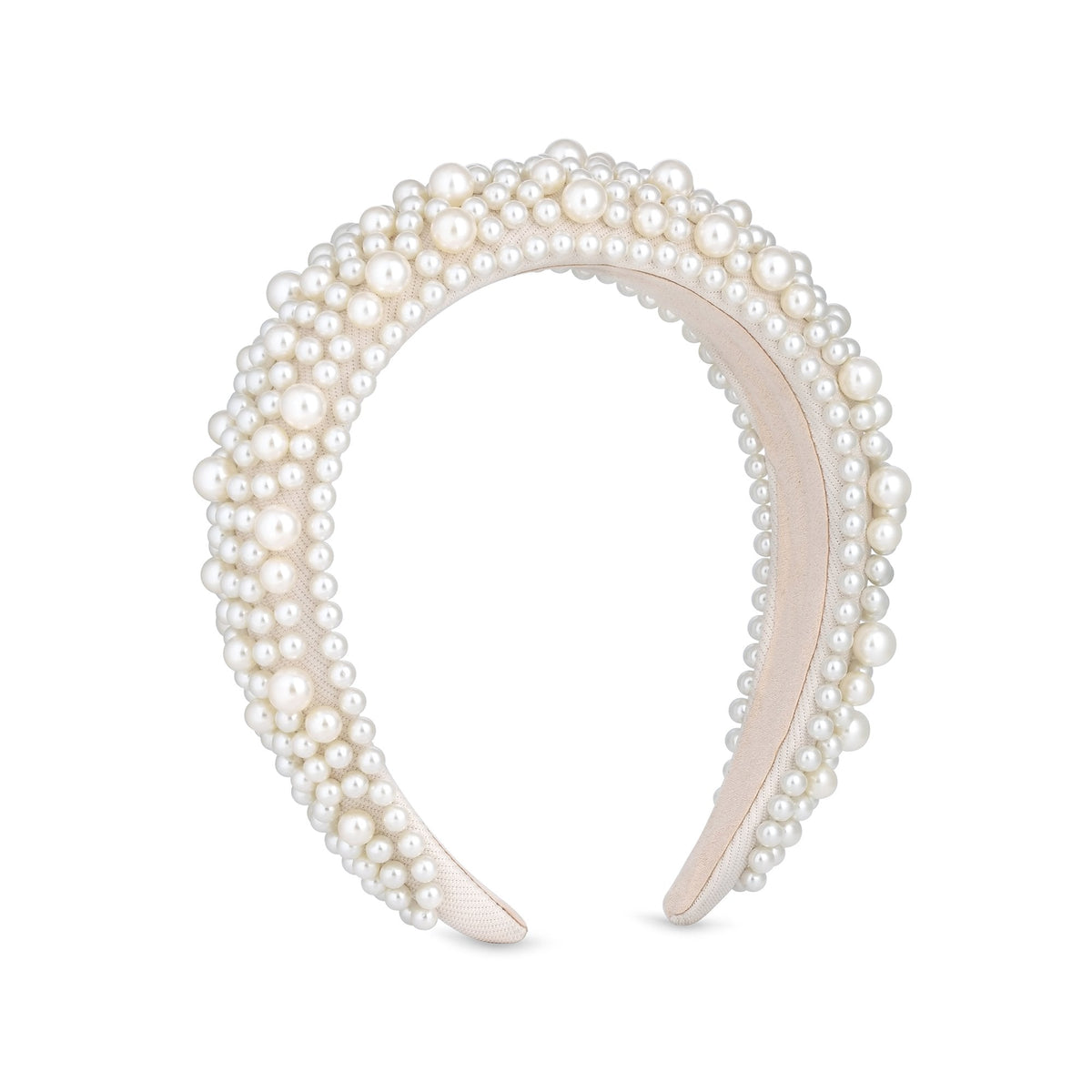 Jon Richard Cream Pearl Embellished Headband