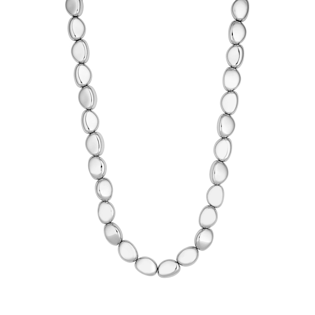 Jon Richard Silver Plated Polished Nugget Allway Necklace