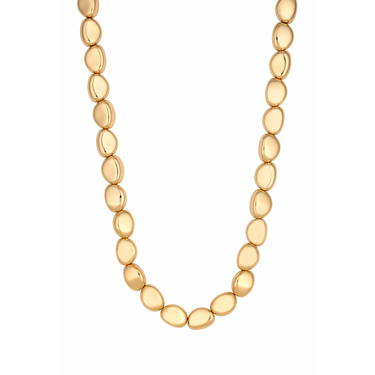 Jon Richard Gold Plated Polished Nugget Allway Necklace