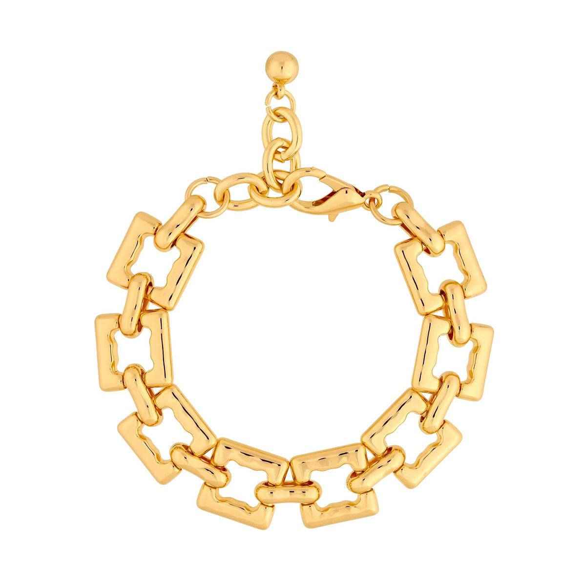 Jon Richard Gold Plated Square Chain Bracelet