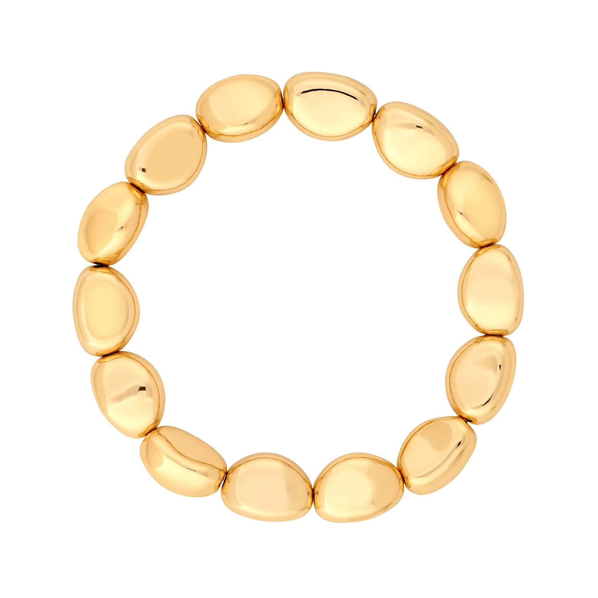 Jon Richard Gold Plated Polished Nugget Bracelet