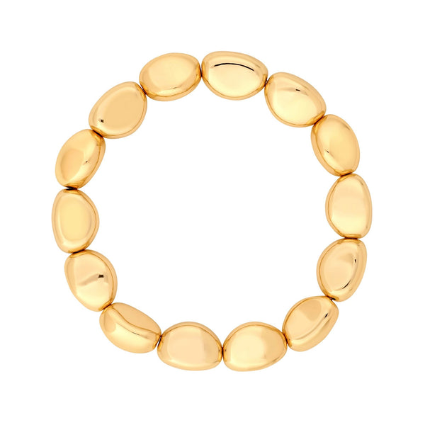 Jon Richard Gold Plated Polished Nugget Bracelet