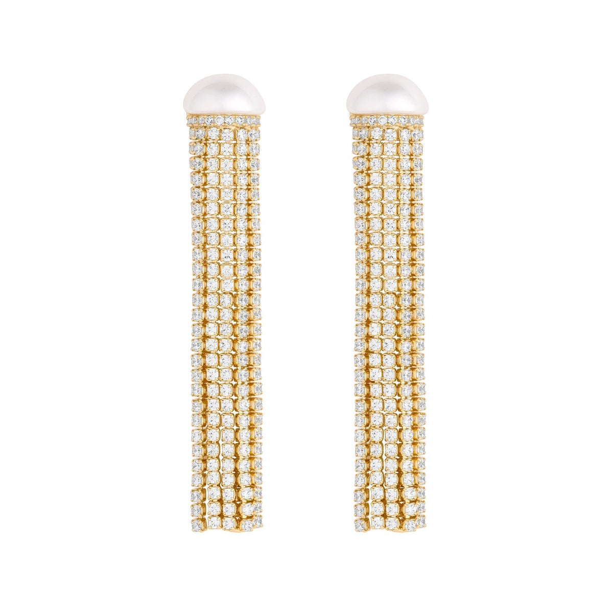 Jon Richard Gold Plated Pearl Shower Drop Earrings