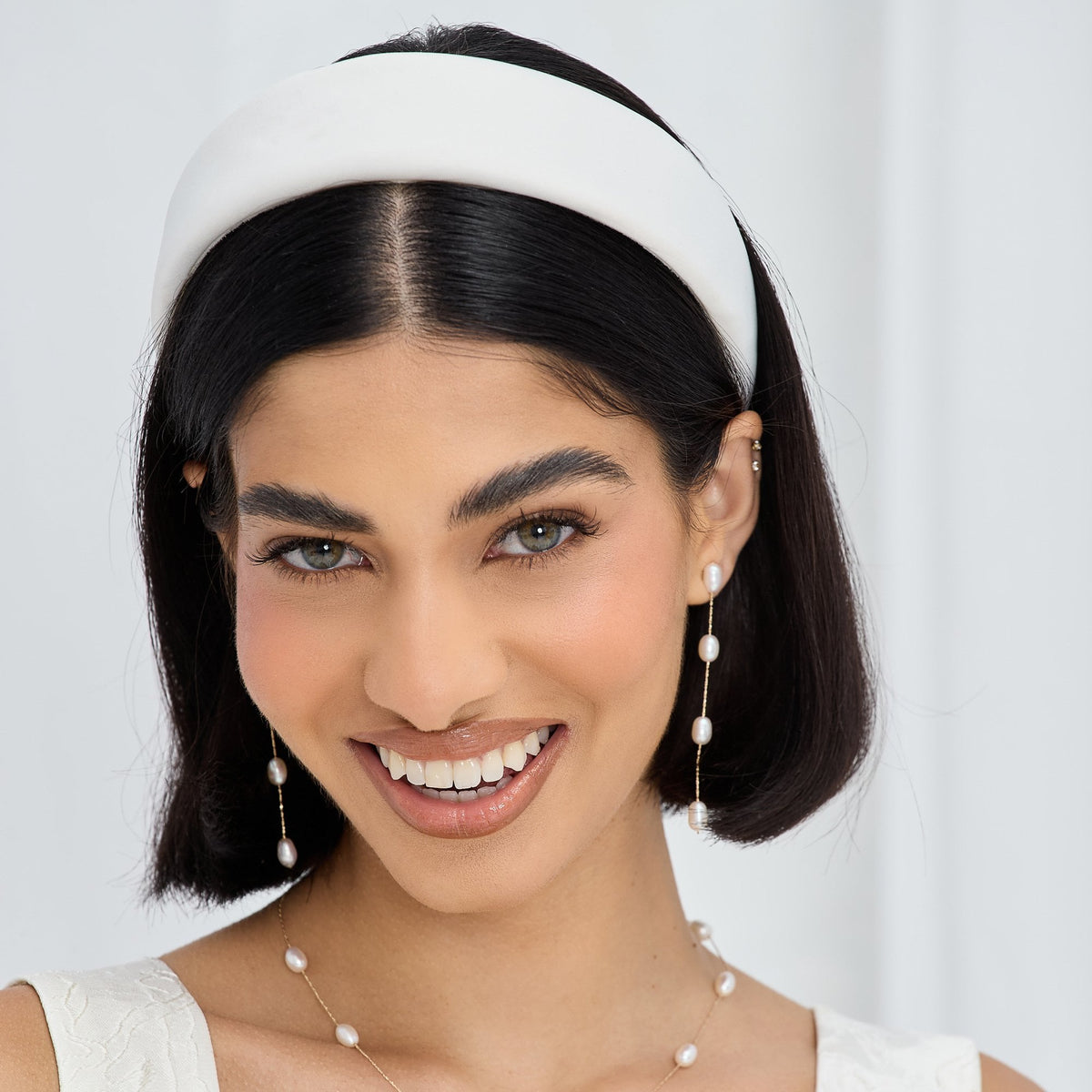 Jon Richard Bridal Satin Headband - Gift Pouch