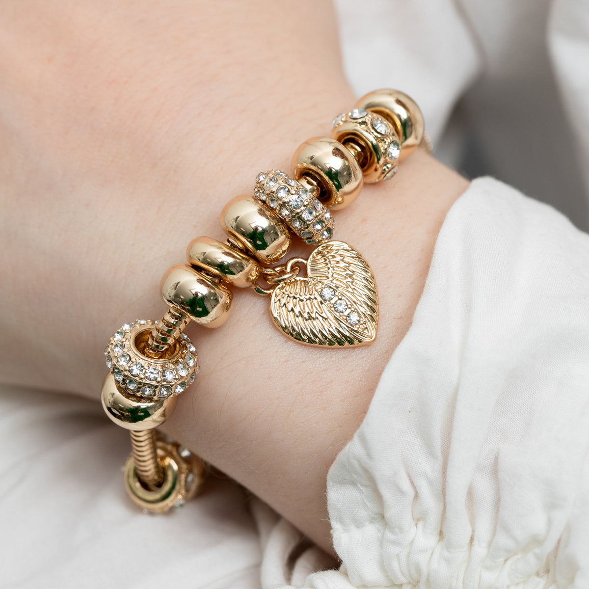 Lipsy Gold T Bar Coin Charm Bracelet - Gift Boxed