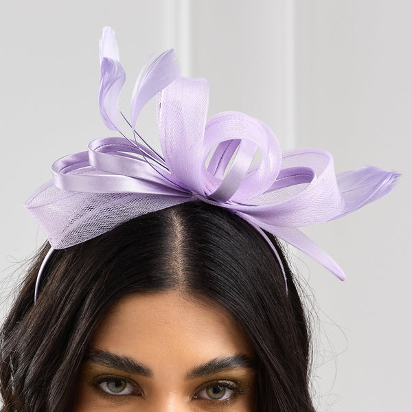 Jon Richard Lavender Medium Fascinator Headband