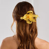 Jon Richard Yellow Small Fascinator Clip