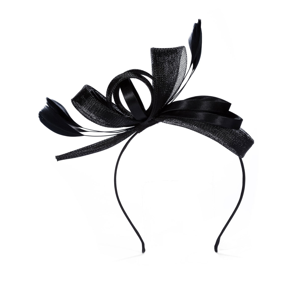 Jon Richard Black Medium Fascinator Headband