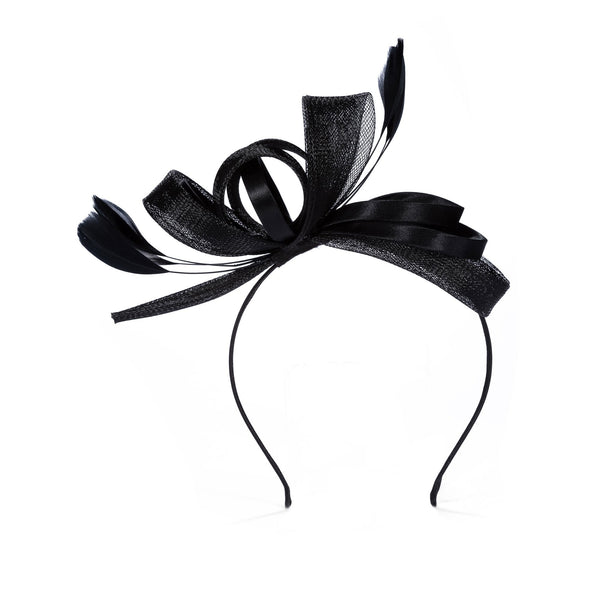 Jon Richard Black Medium Fascinator Headband