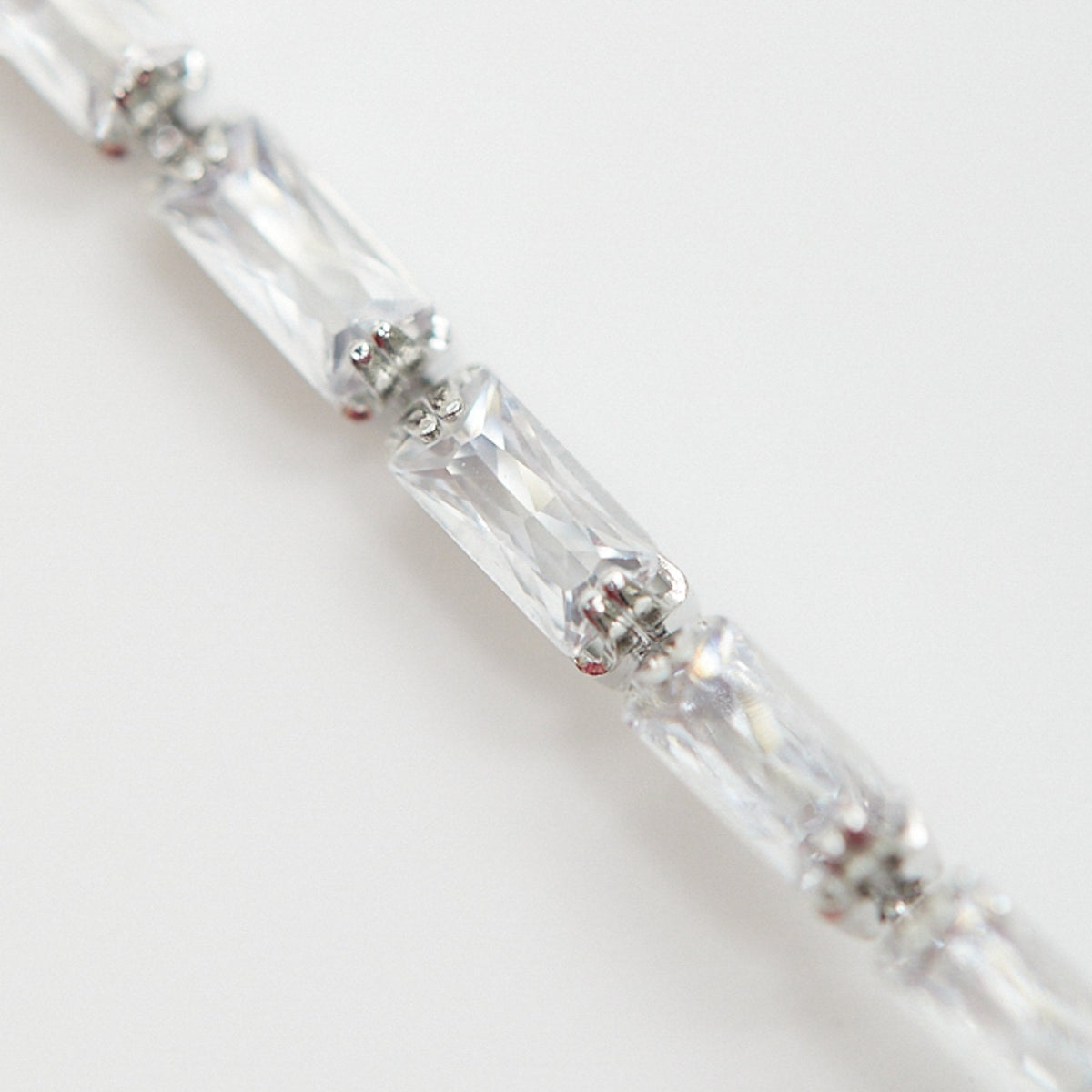 Jon Richard Rhodium Plated Cubic Zirconia Long Pearl Drop Earrings