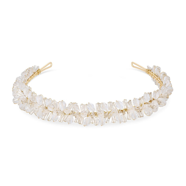 Jon Richard Gold Plated Embellished Bead Headband - Gift Pouch