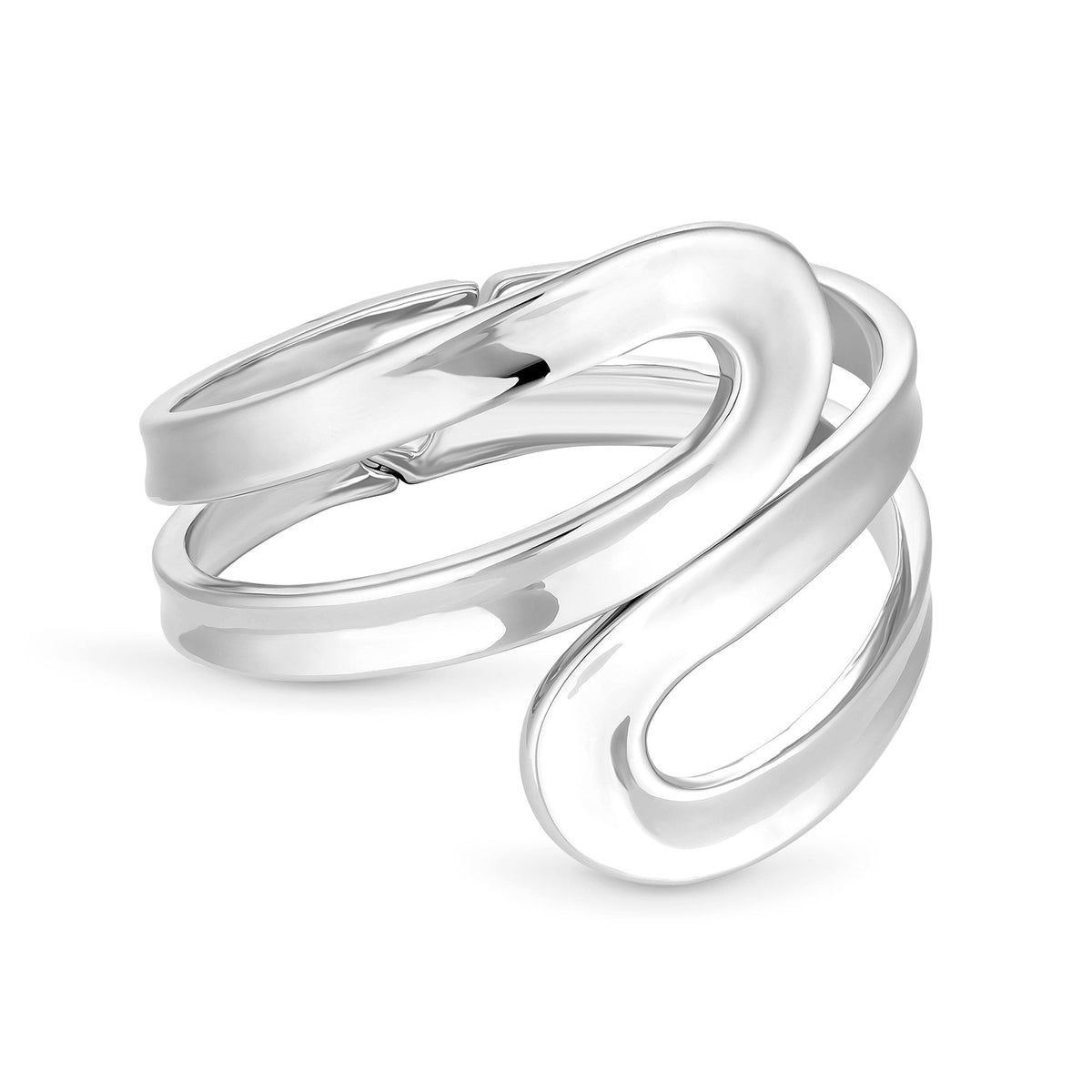 Jon Richard Silver Plated Open Bangle Bracelet
