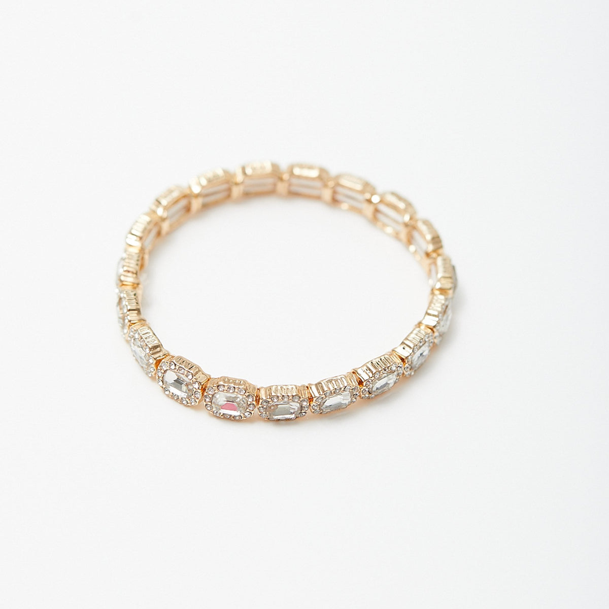 Jon Richard Gold Plated Crystal Stretch Bracelet