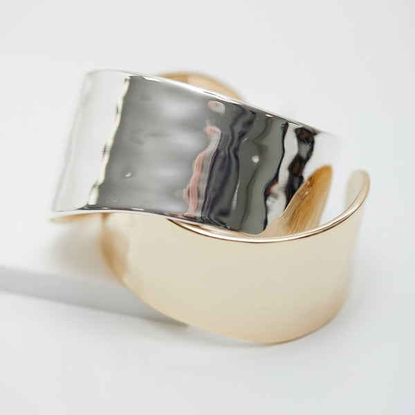 Jon Richard Gold Plated Hammered Cuff Bracelet