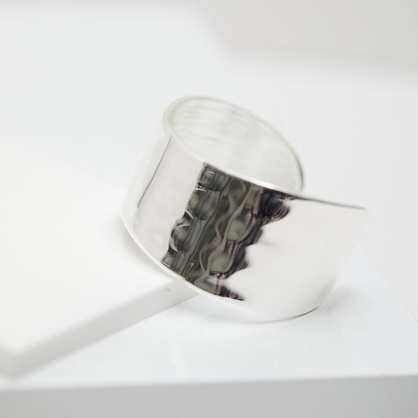 Jon Richard Silver Plated Hammered Cuff Bracelet