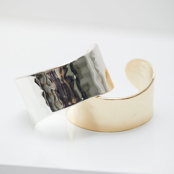 Jon Richard Silver Plated Hammered Cuff Bracelet